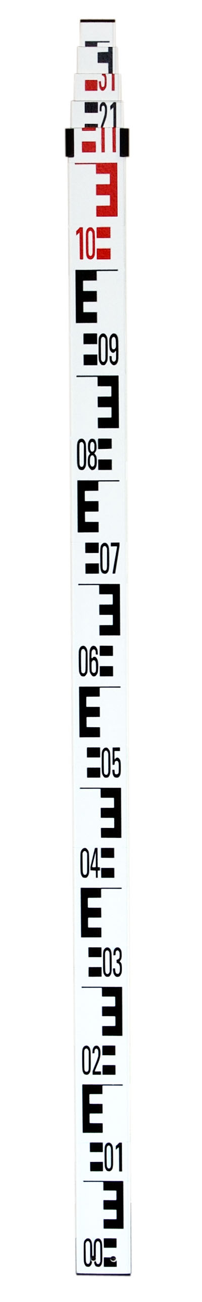 Nedo avvägarstång teleskopisk glasfiber 1,24 - 5 meter