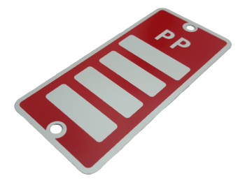 Avstandsskilt PP aluminium