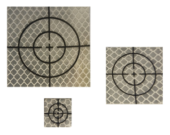 Mätmärke Reflex Vit Kvadratisk