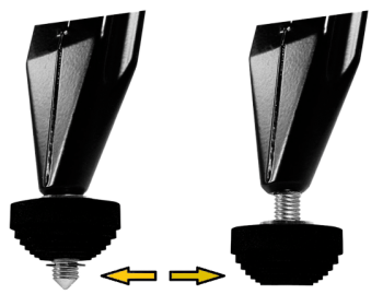 Gummiføtter Kombi til Nedo-stativ, 3-pack