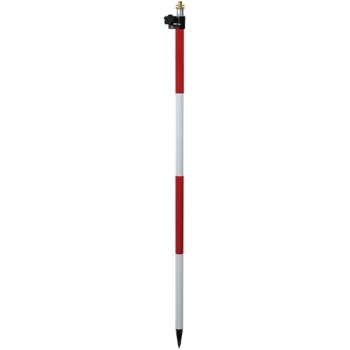 Seco TLV-stang, rød/hvit, 1,45-2,60m
